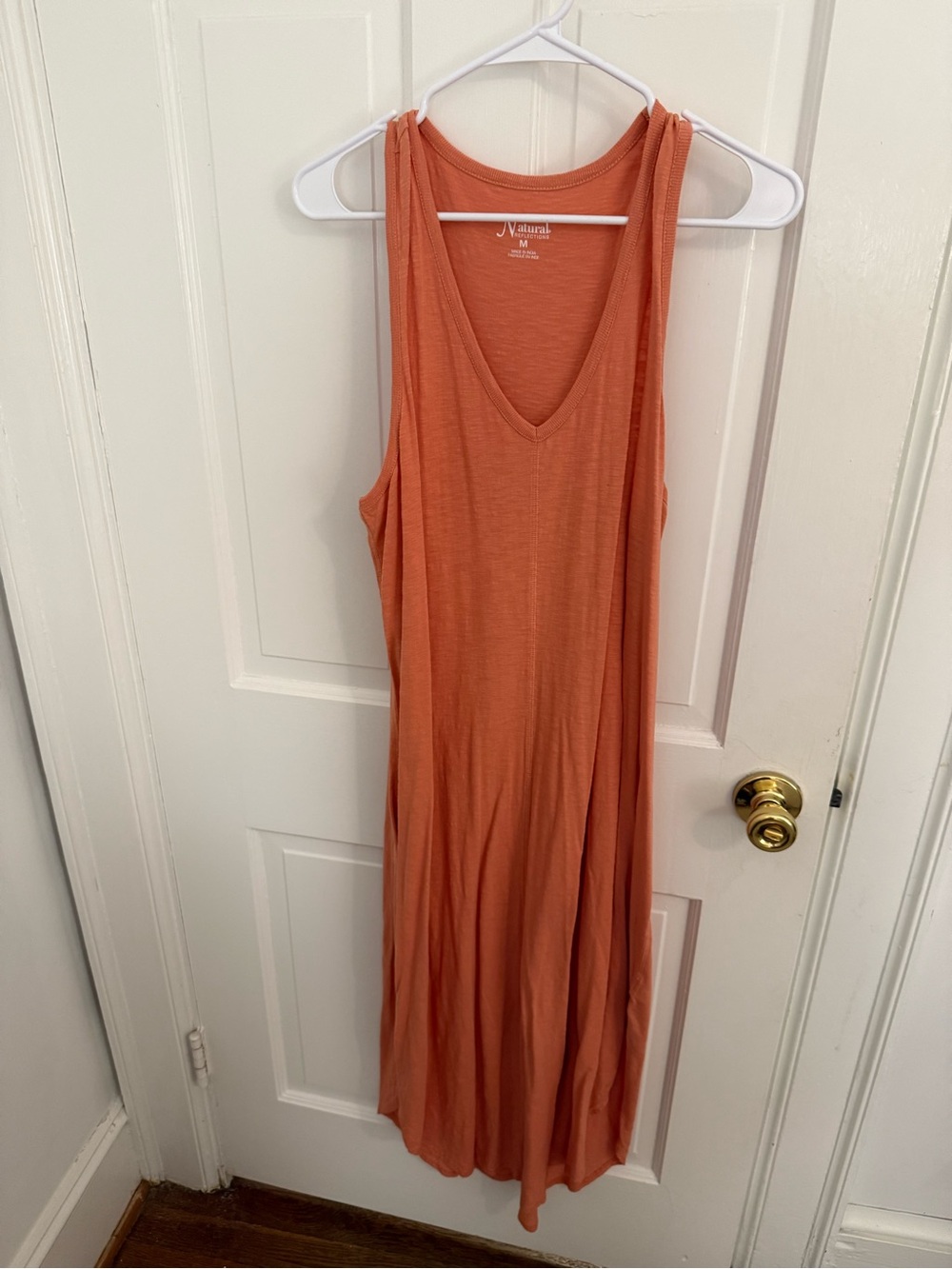 Sleeveless V-Neck Maxi Dress - Rust
